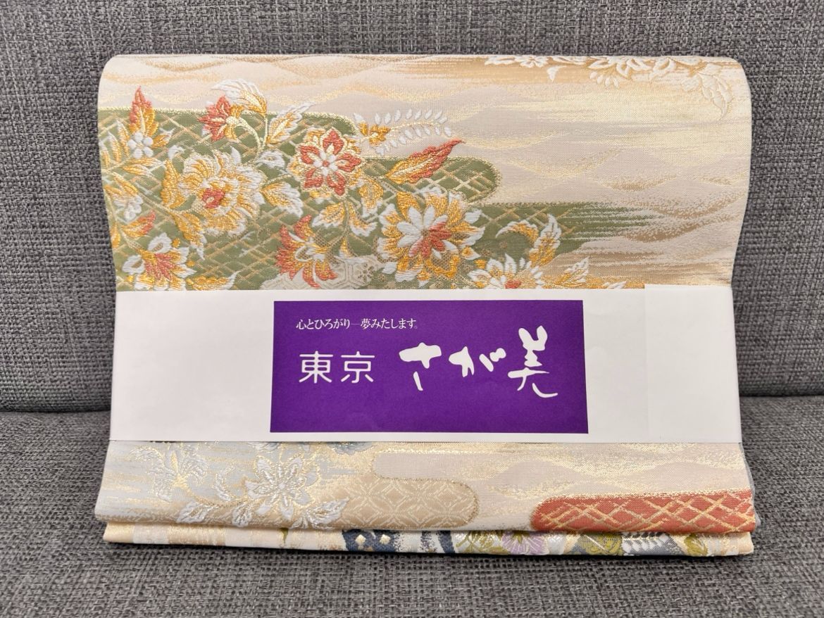 東京　さが美　袋帯　美品！ 10％クーポン使用可】M/袋帯 かすみ取更紗 東京さが美 - メルカリ