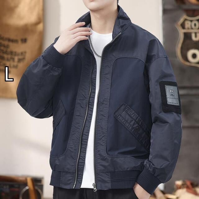 [L ]秋冬 コーデ メンズ  服 シンプル ファッション オシャレ 大人 かっこいい 大きいサイズ ストリート 紳士服 ハイエンド カジュアル ジャケット ワーク ジャケット 