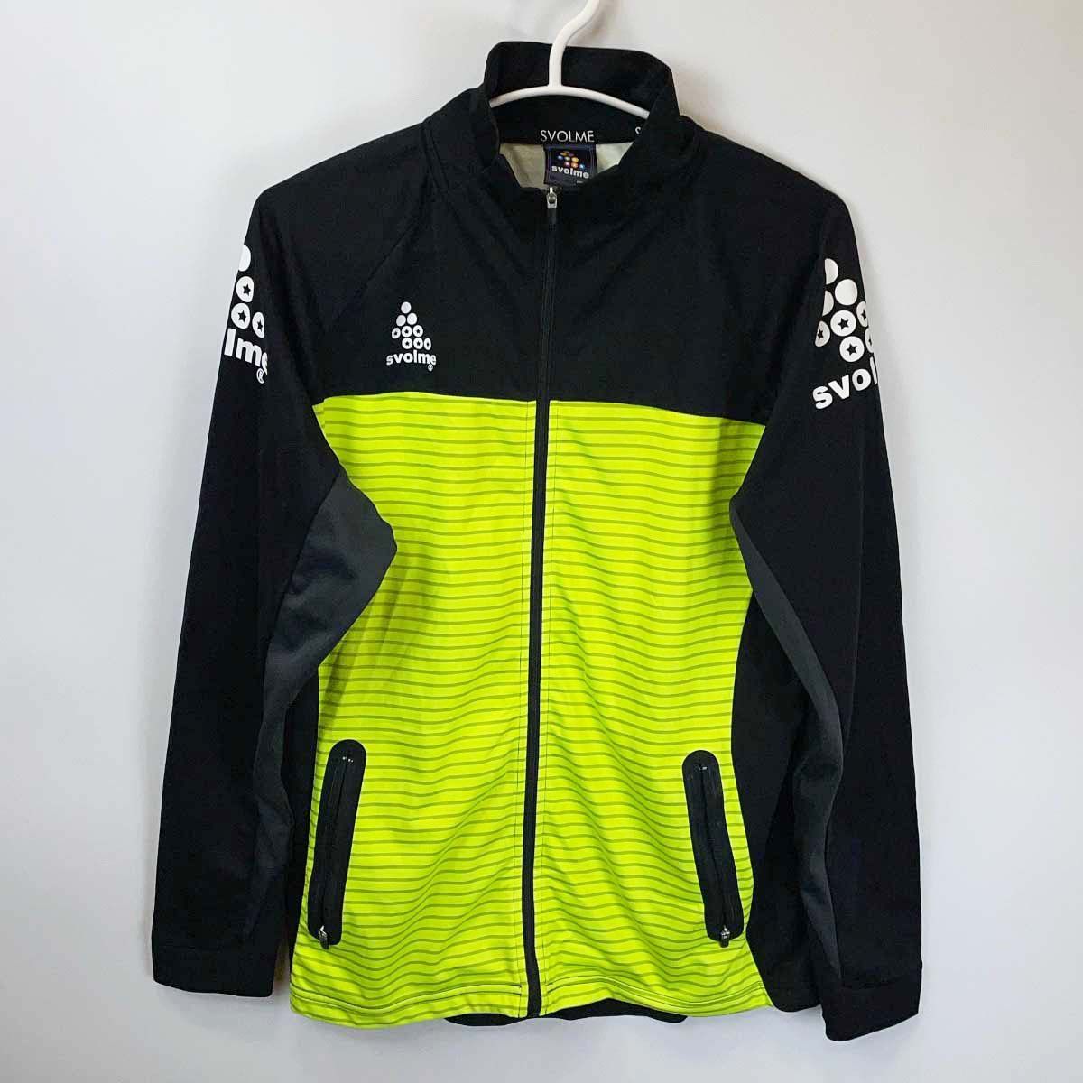 SVOLME ジャージセット 黒/蛍光イエロー