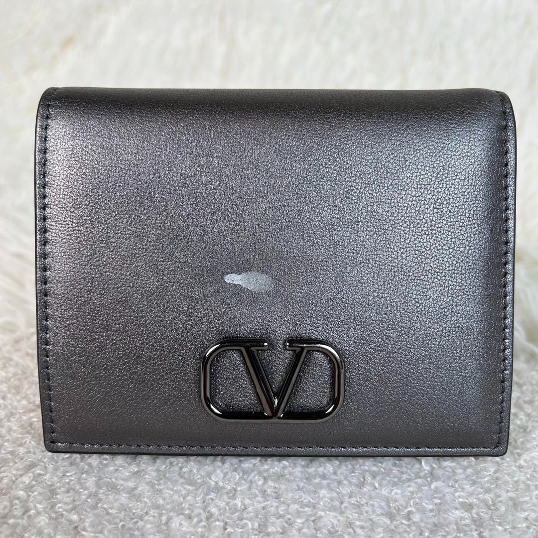 訳あり 新品未使用 VALENTINO GARAVANI 二つ折り財布 レザー