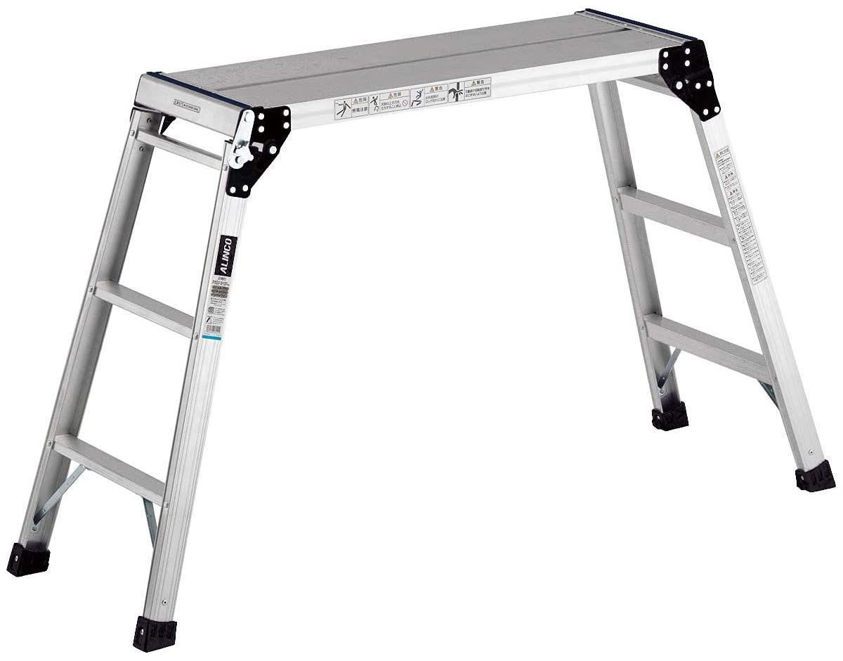 数量 本体サイズ 幅45.3×奥行139.1×高さ80cm シルバー PXGV910A アルミ足場台3段 アルインコ ALINCO