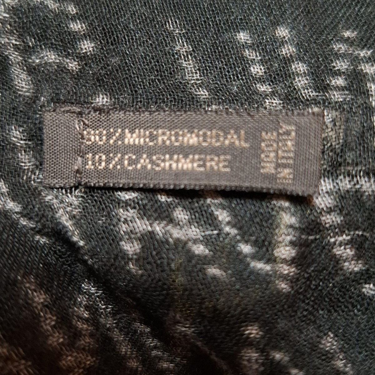 Falierosarti(ファリエロサルティ) ストール(ショール) - 黒×グレー  