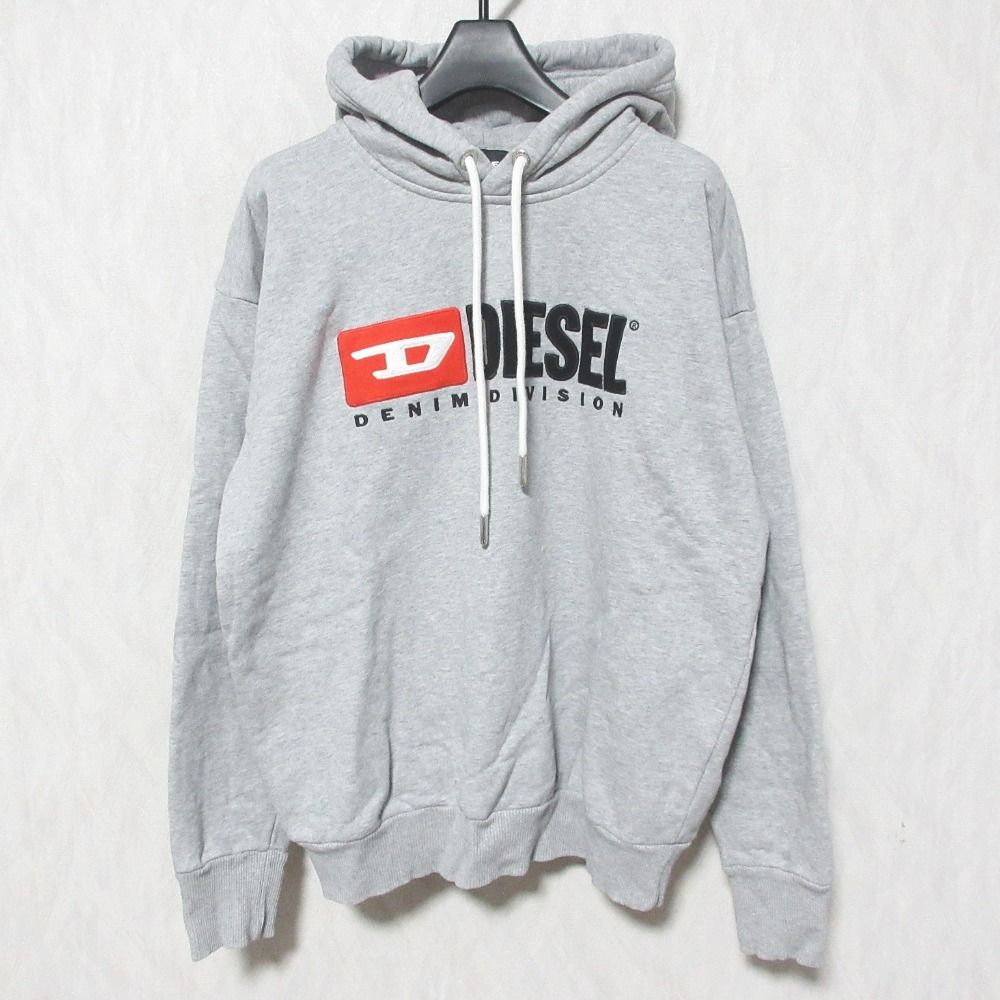 美品 DIESEL ディーゼル ロゴ プルオーバー スウェットパーカー