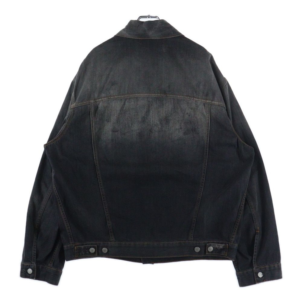Acne Studios アクネ ストゥディオズ 25SS オーバーサイズ ペンキ加工 デニムジャケット グレー FN-UX-OUTW000073