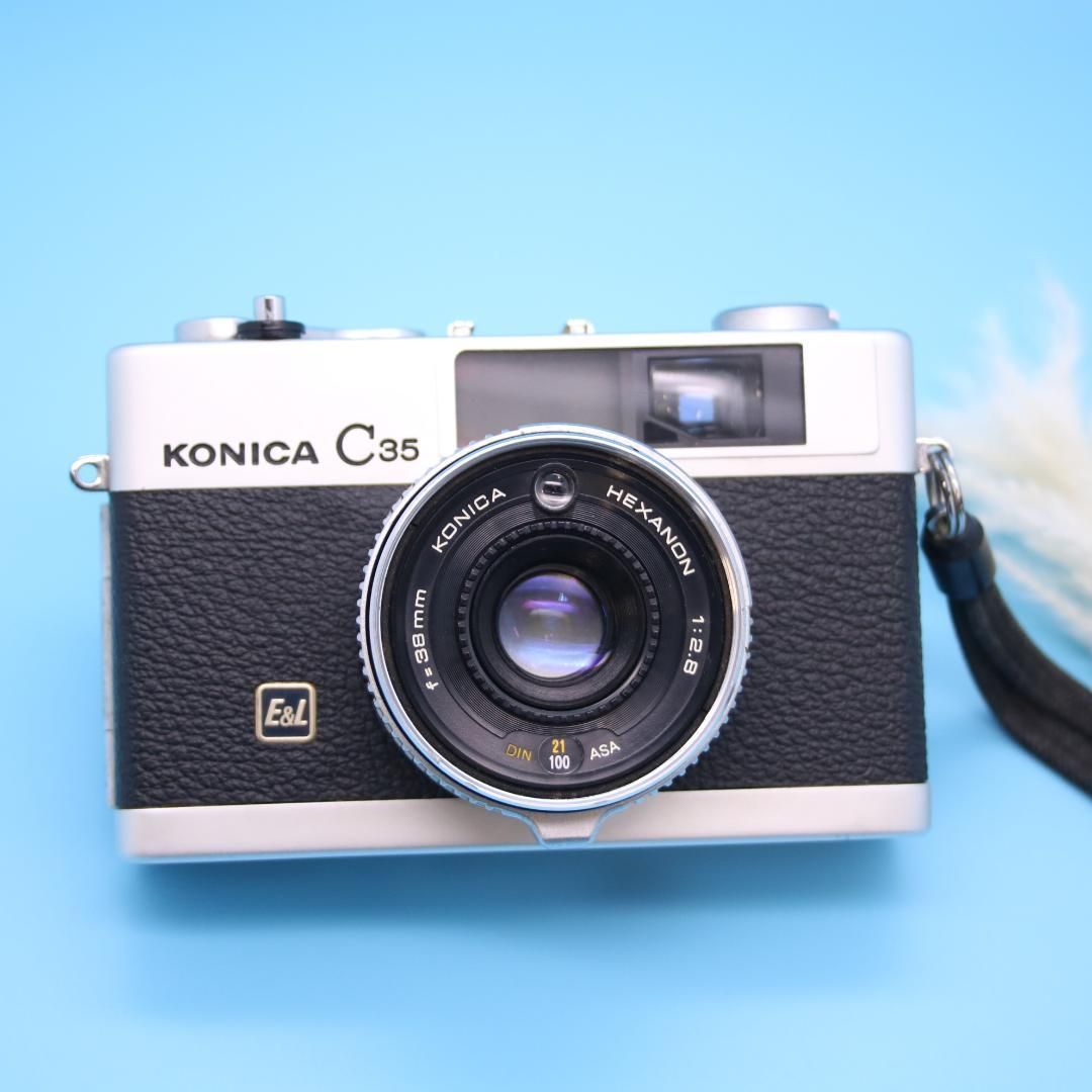 ❁ ❁Konica C35 E-L クラシック フィルムカメラ 動作 済み