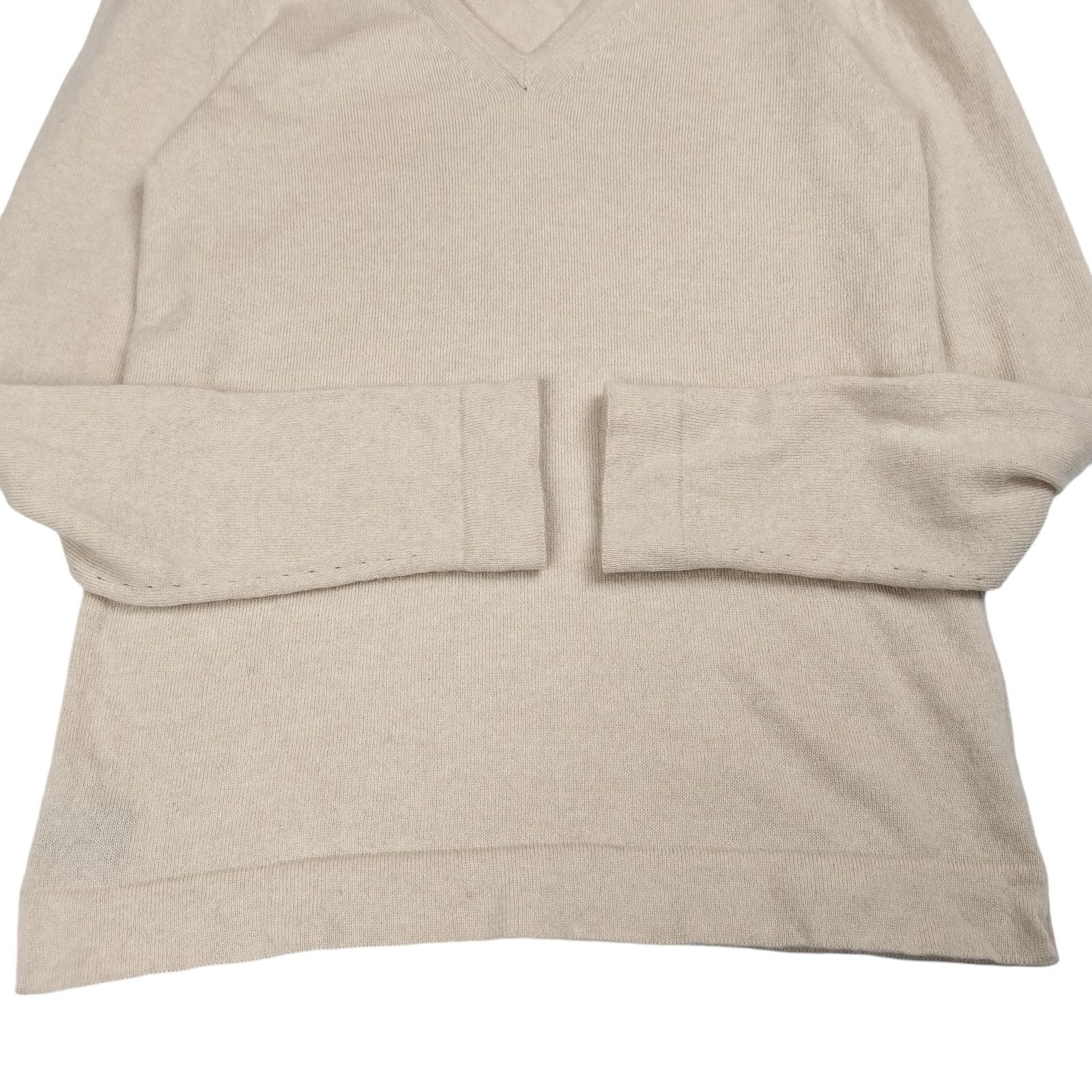 美品 ユリパーク ラウンドネックニット レアーリ エルボーパッチ風リブ編み 美品 ユリパーク ラウンドネックニット レアーリ エルボーパッチ風リブ