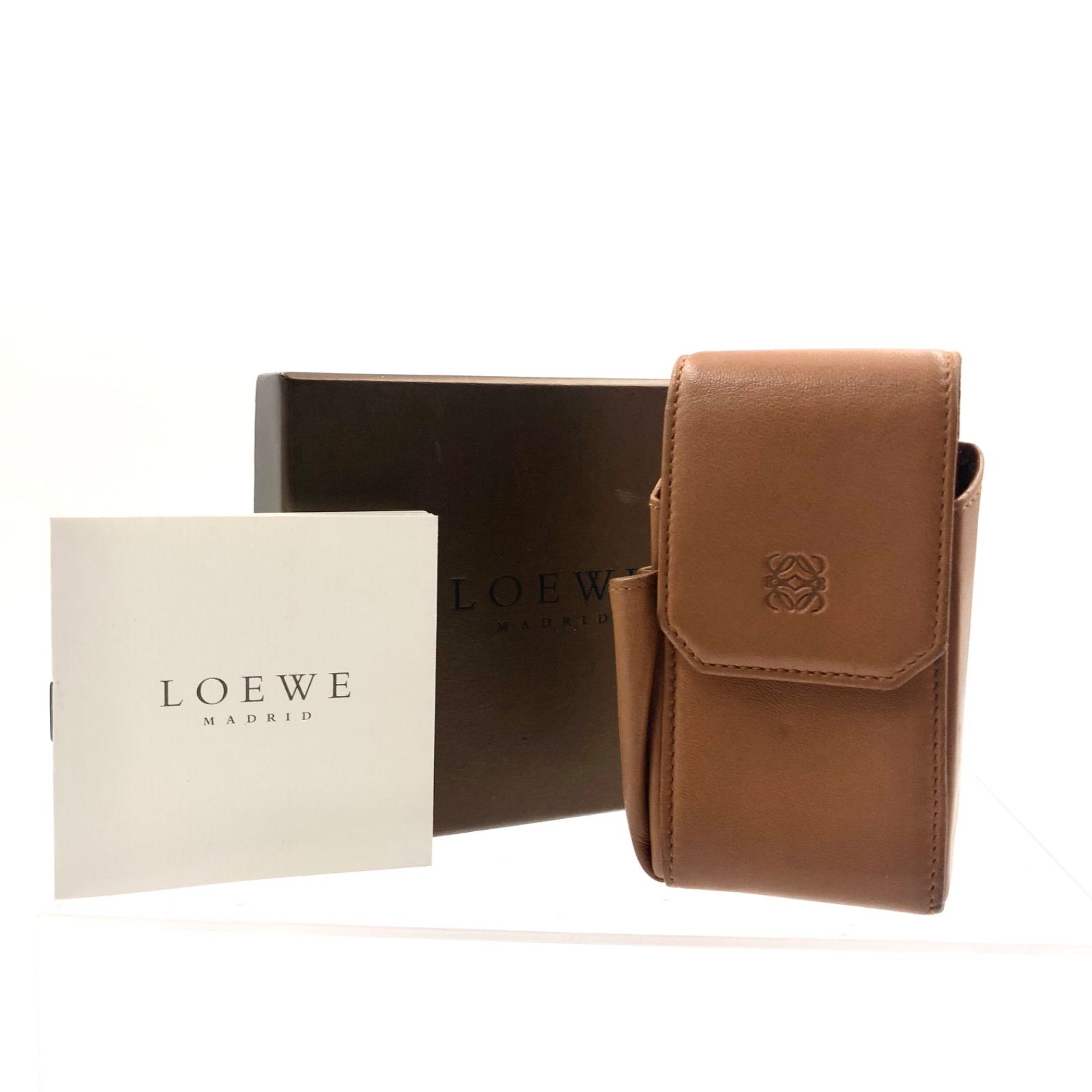 □美品□希少□LOEWE ロエベ アナグラム シガレットケース タバコ  