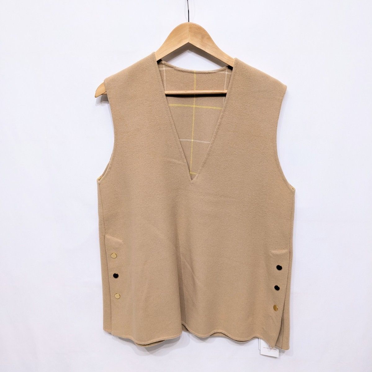 UNBORN SOCIETY リバーシブル　ニットベスト UNBORN SOCIETY リバーシブル ニットベスト reversible knit
