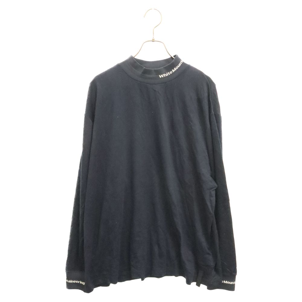 White Mountaineering (ホワイトマウンテニアリング) 21AW MOCKNECK LONG SLEEVE T-SHIRT WM2173509 モックネックロゴ長袖Tシャツ ロングスリーブカットソー ロンT