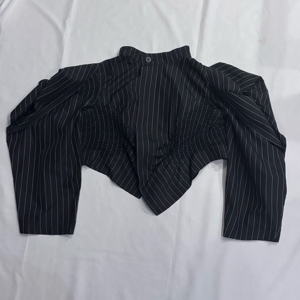 イッセイミヤケ ハート 羽織 ジャケット サイズ2 レース 黒 ISSEY MIYAKE イッセイミヤケ 23AW CONTRACTION JACKET