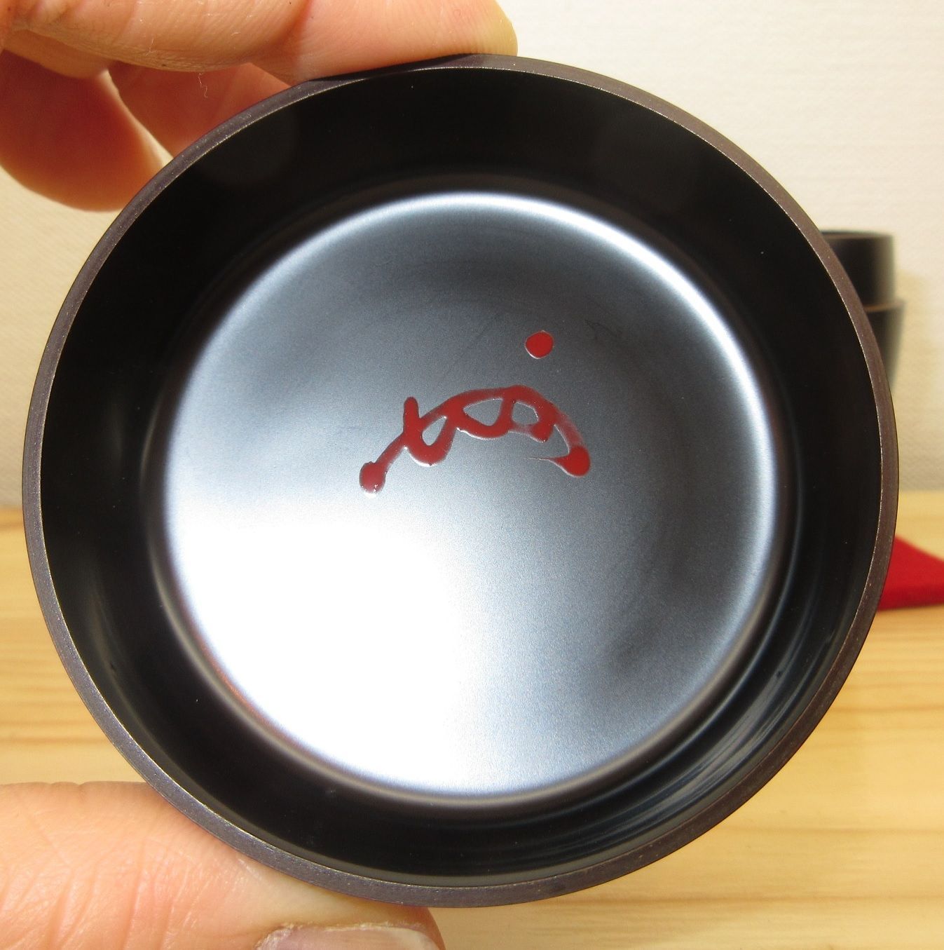 逢絢亭】茶道具 大棗 輪島塗 沈金 花の丸四君子蒔絵 木製 馬場龍公 棗