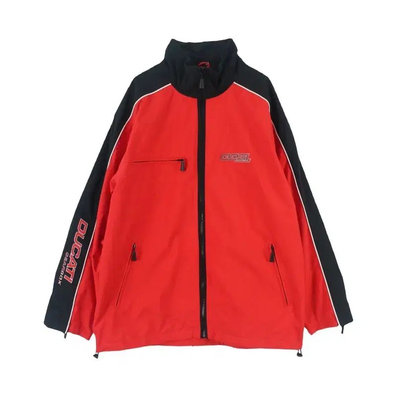 ドゥカティ MEN - L ♥品 ナイロン ポリ コットン ロゴ ジップアップ ジャケット