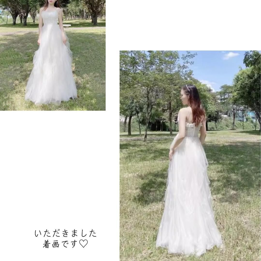 ウェディングドレス 結婚式 前撮り ストラップ シンプル