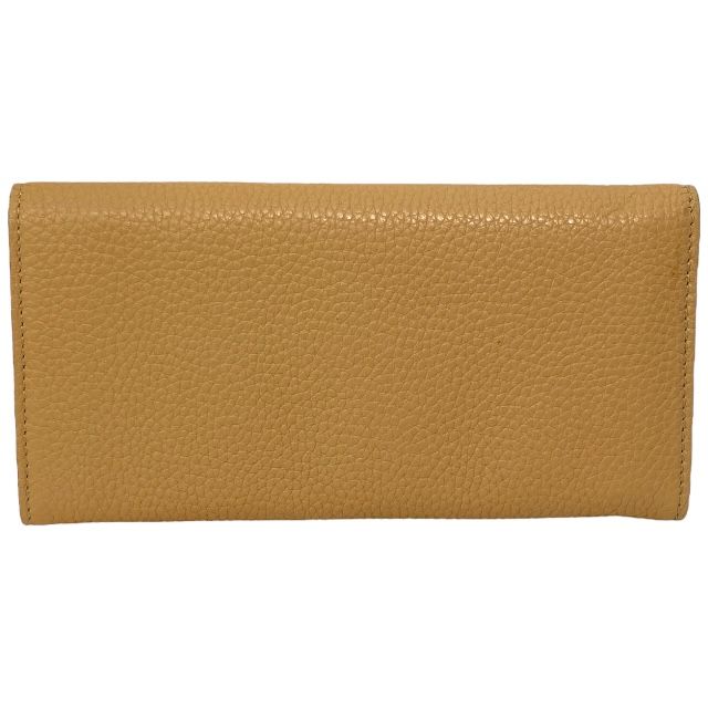 フェラガモ JL-22 C225 ガンチーニ 財布 長財布 ロングウォレット ロゴ レザー ベージュ ゴールド Salvatore Ferragamo