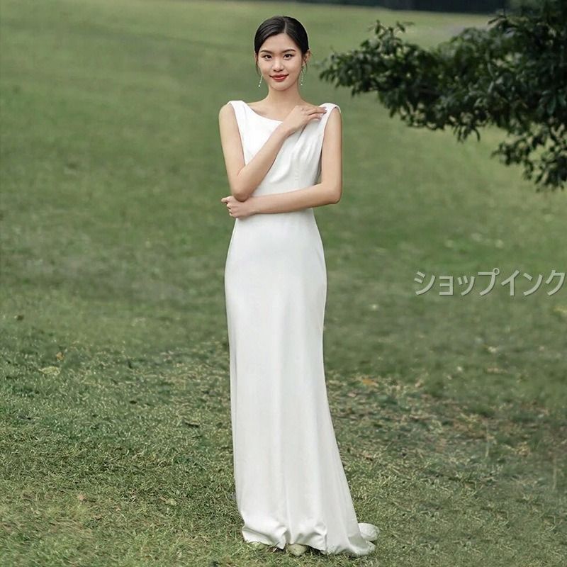 ウェディングドレス 白 XSからXXXL 花嫁 ウエディング 結婚式 前撮り 2次会大きいサイズ 小さいサイズ S M L XL XXL