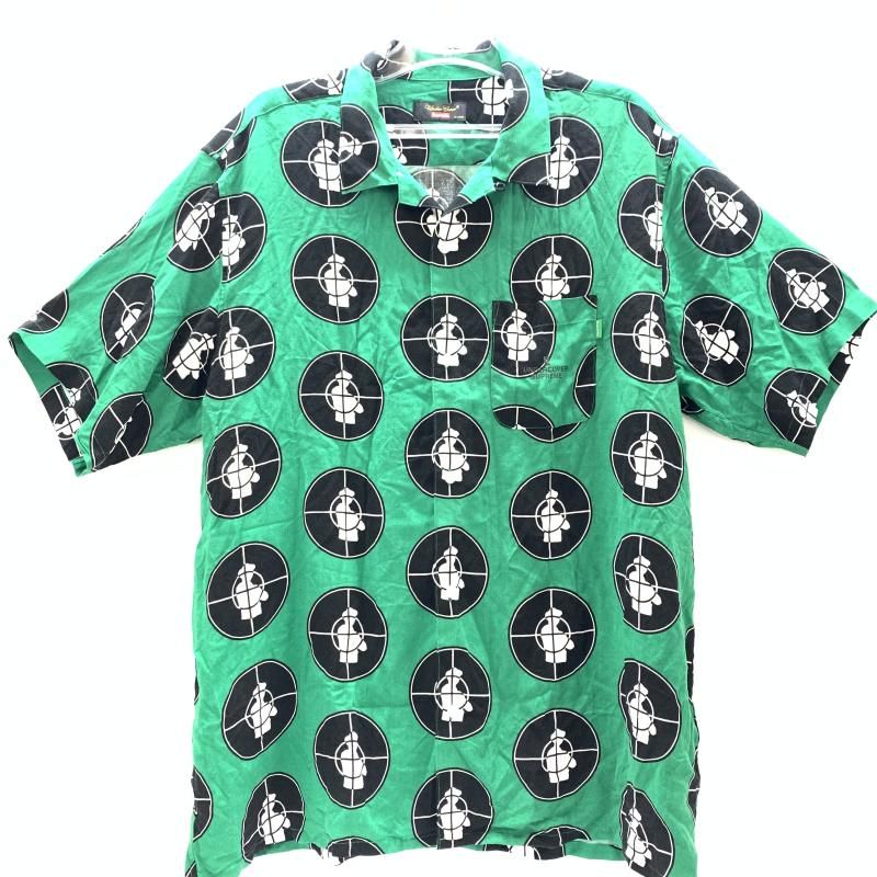 値下supreme undercover public enemy 半袖シャツ緑 中古】Supreme×UNDERCOVER Public Enemy Shirt 緑 XL