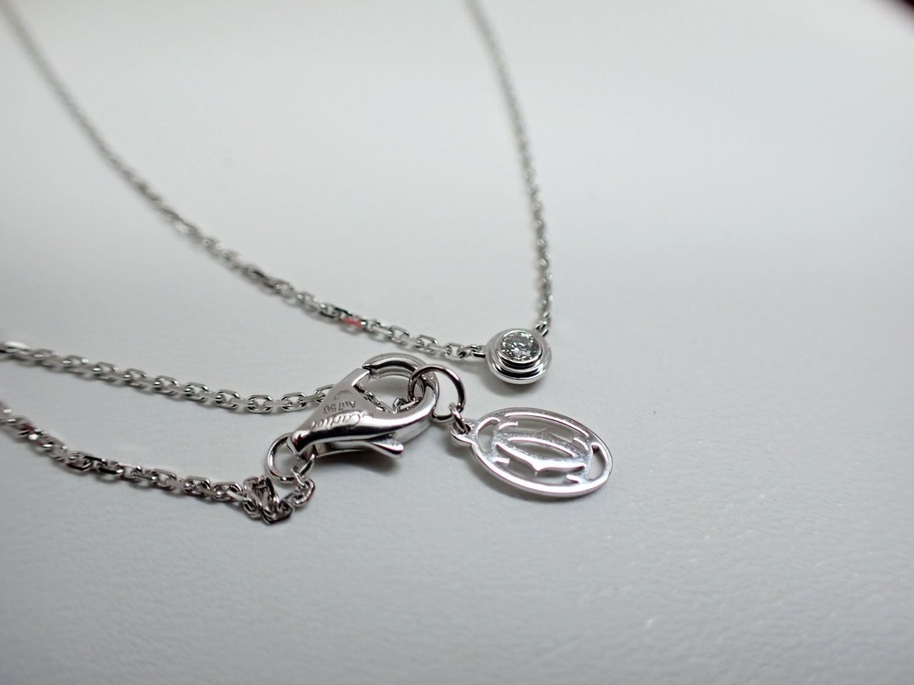 カルティエ Cartier カルティエ ダムール ネックレス XS K18WG