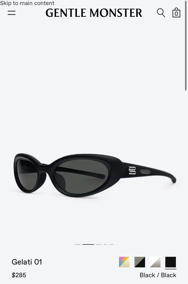 GENTLE MONSTER gelati 01 ブラック GENTLE MONSTER GELATI-01