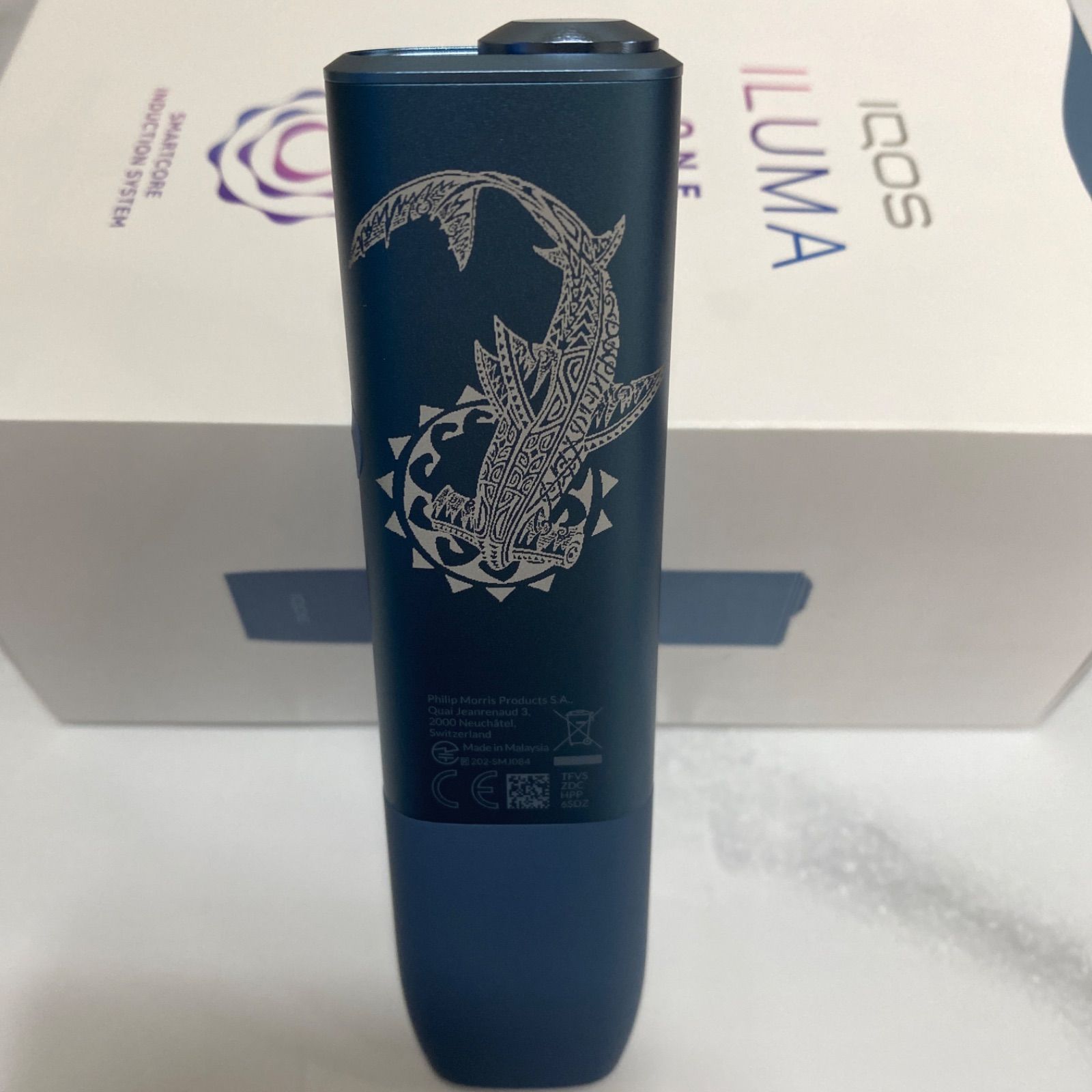 iQOS ILUMA i ONE 本体 未使用 カスタム ブルー ブラック 黒