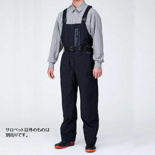 リバレイ レインウェア 7664 RBB タイドゲームサロペット ブラック L リバレイ レインウェア 7664 RBB タイドゲームサロペット ブラック L