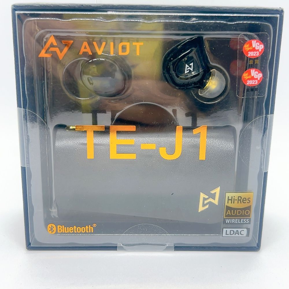 AVIOT TE-J1 ノイズキャンセリング イヤホン ハイレゾ対応 ワイヤレスイヤホン LDAC対応 BAドライバー搭載 マルチポイント 最大28時間 長時間再生 ハイブリッドアクティブノイズキャンセリング IPX4防水 ブラック