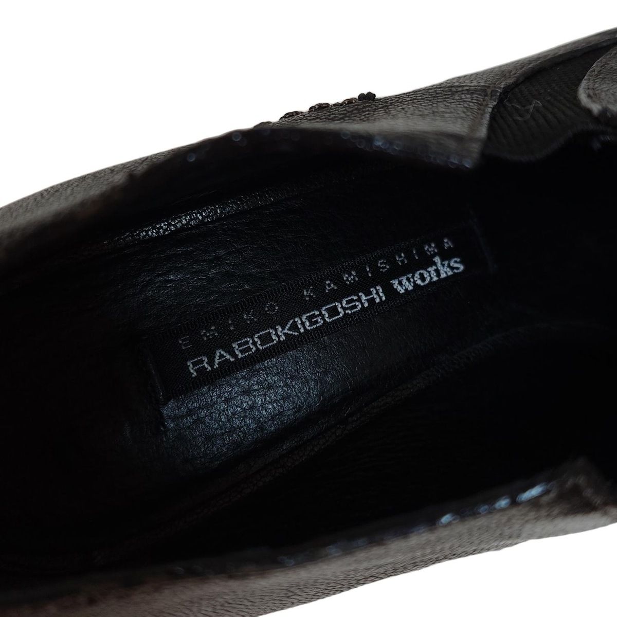 サイドゴア レザー