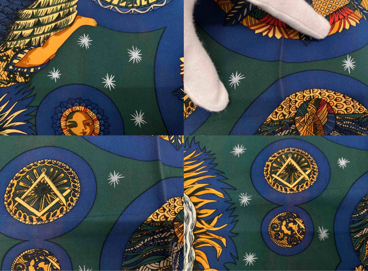 HERMES エルメス カレ90 LE ROY SOLEIL 太陽王 スカーフ - メルカリ