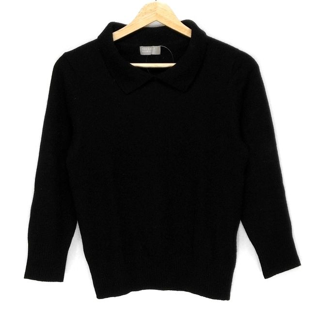 MargaretHowell マーガレットハウエル 長袖セーター サイズ2 M レディース - 黒 Vネック