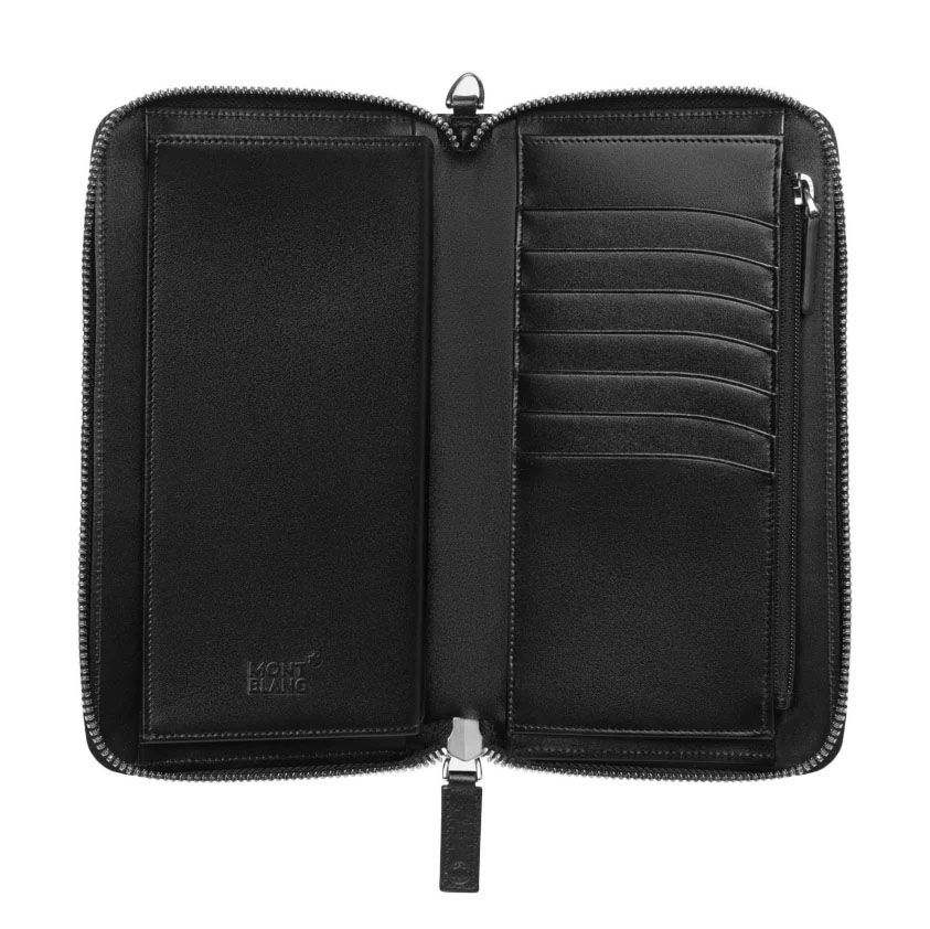 MONTBLANC モンブラン MSTコンパクト トラベルウォレット ブラック 