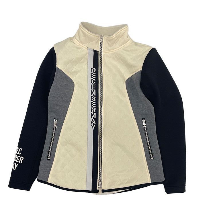 ディセンバーメイ ゴルフ ブルゾン レディース ダンボールニット