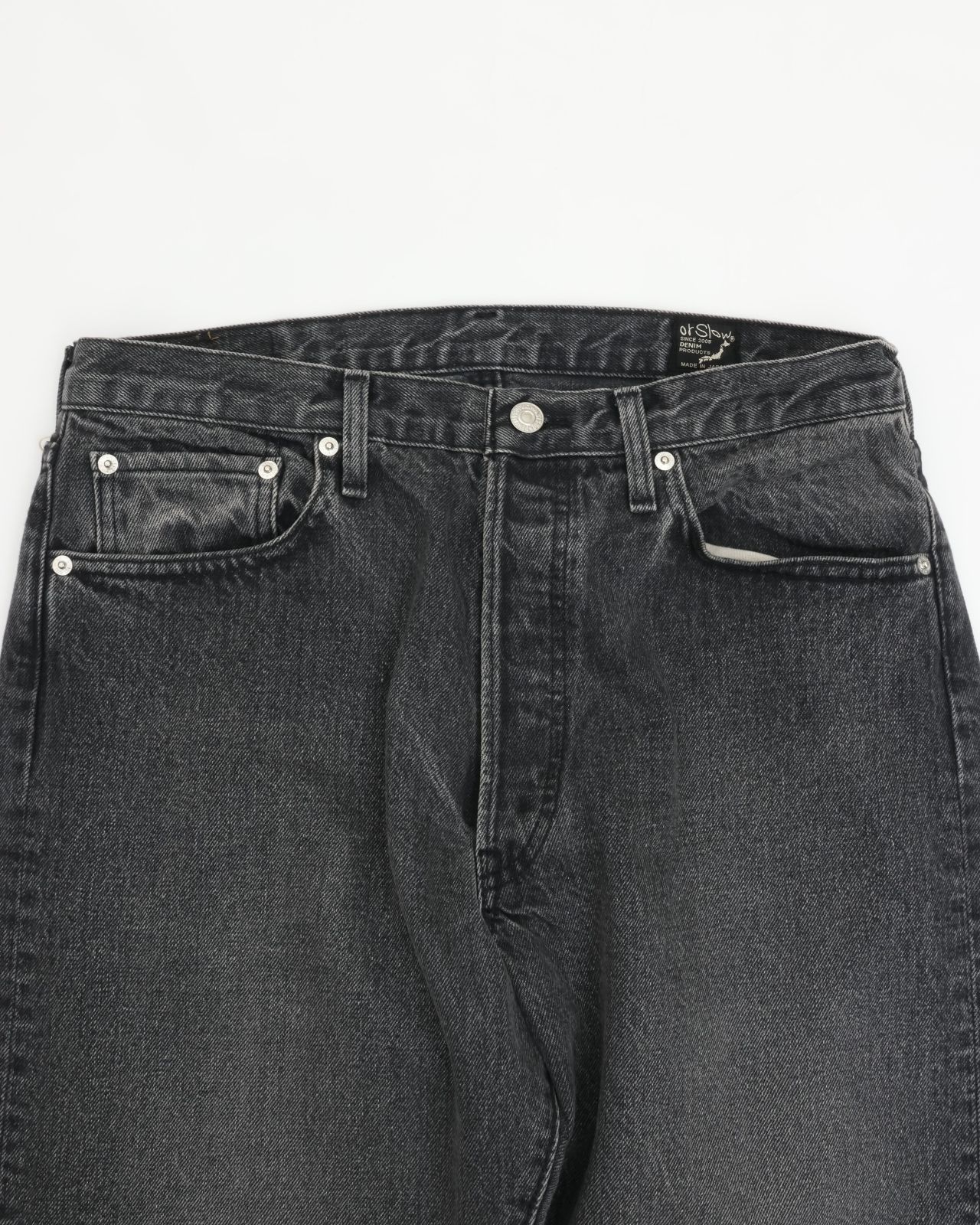 美品 オアスロウ orslow 105 ブラックデニム orSlow オアスロウ 