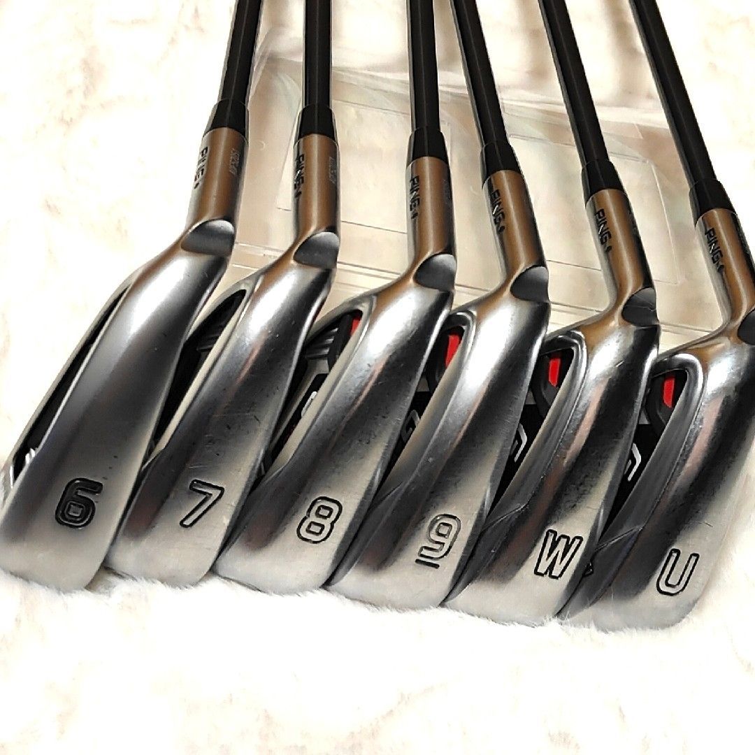 PING - 良品　レフティ　PING G410 アイアンセット　6~U 純正カーボンR PING - 良品 レフティ PING G410 アイアンセット 6~U 純正