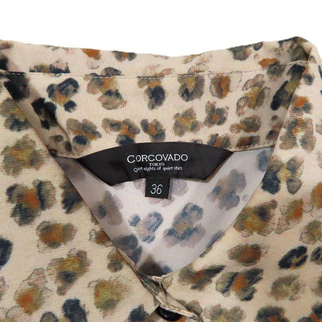 美品 コルコバード CORCOVADO ボウタイ シフォンブラウス シャツ 美品 コルコバード CORCOVADO ボウタイ シフォンブラウス シャツ