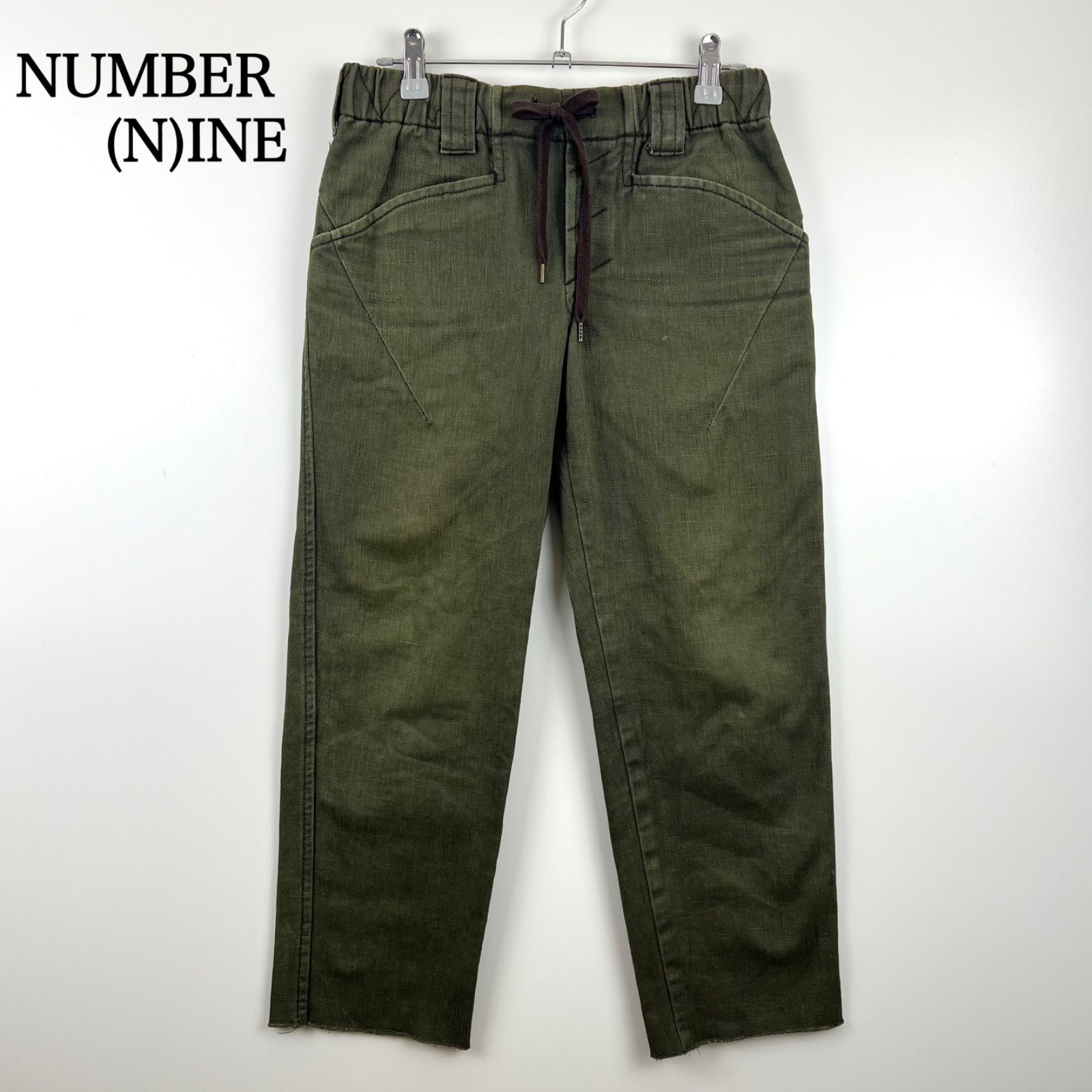 NUMBER N INE 00s 2008aw archive Portland easy pants 2 F08-NP004 ナンバーナイン ポートランド期 イージーパンツ カットオフ 本人期 宮下期 アーカイブ