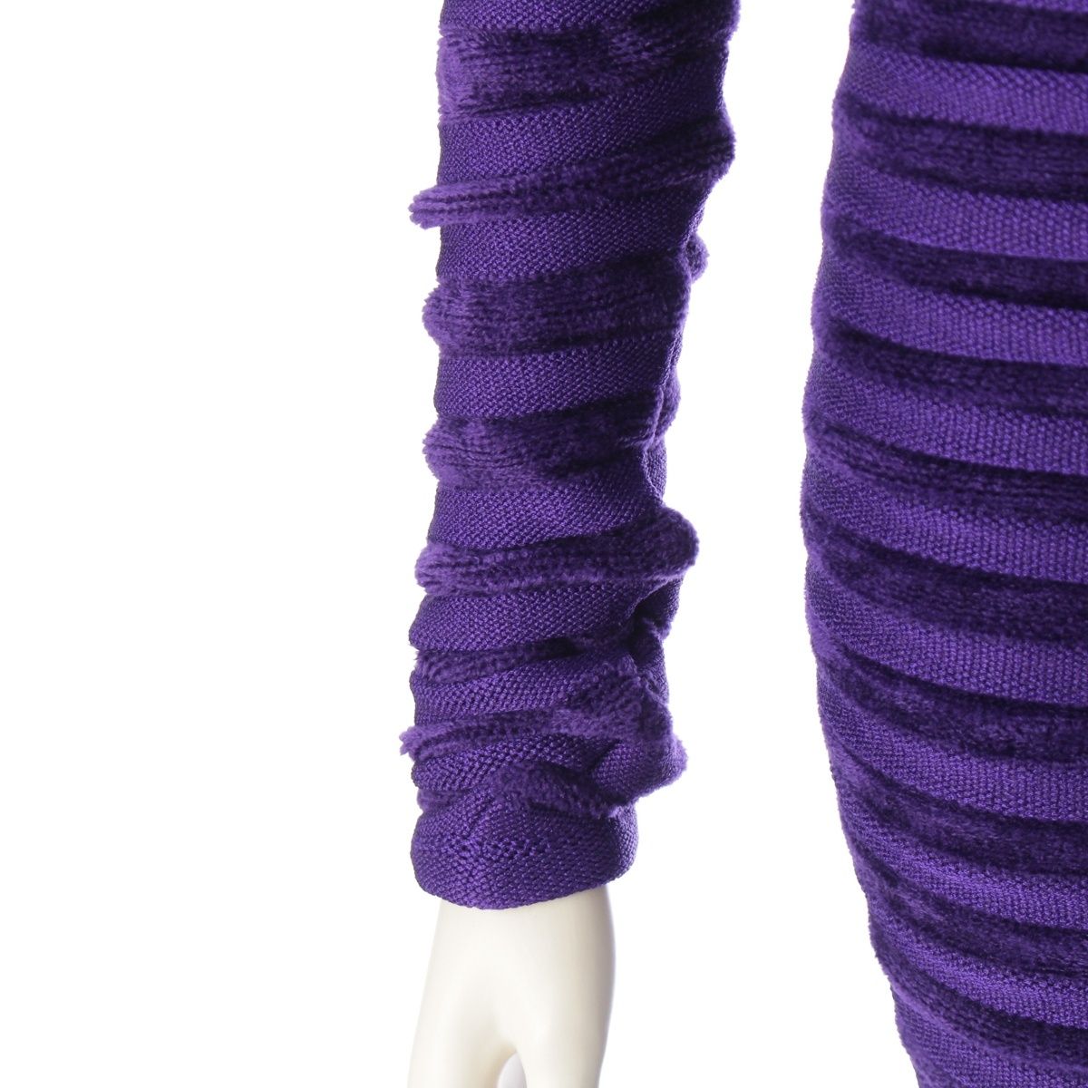 【予約販売商品】 アライア 3Dベルベット オフショルダー ロング スカートセットアップ AA9H10493M750 AA9J21353M750 パープル 36 自信のある