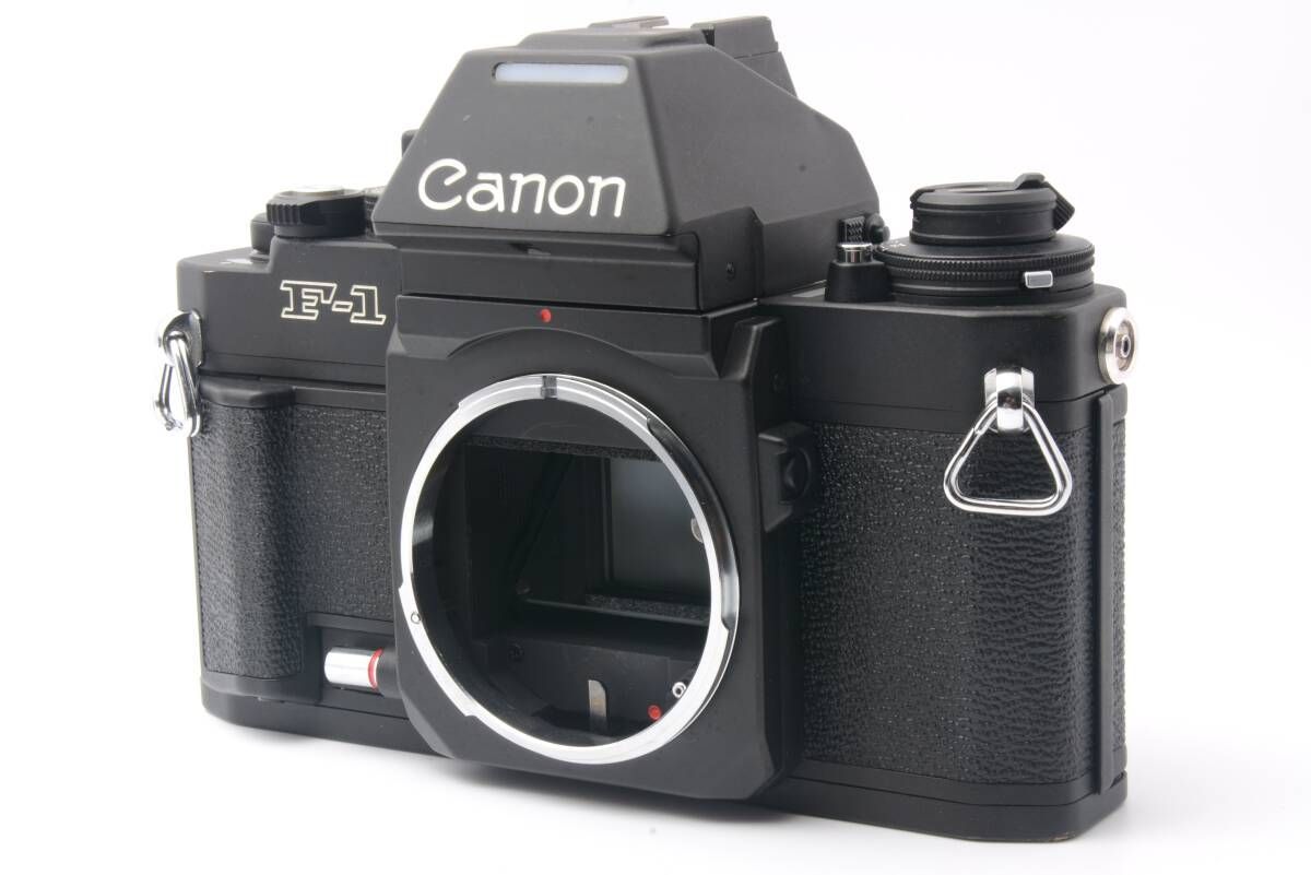 極美品Canon New F-1+AE MOTOR DRIVE +レンズ２本＋他 中古】Canon キヤノン New F-1 AE + AE モータードライブ FN