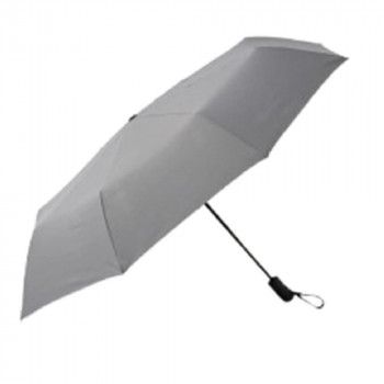 HAU　超はっ水自動開閉傘　紳士用　無地　折りたたみ傘　64cm　グレー　10002935