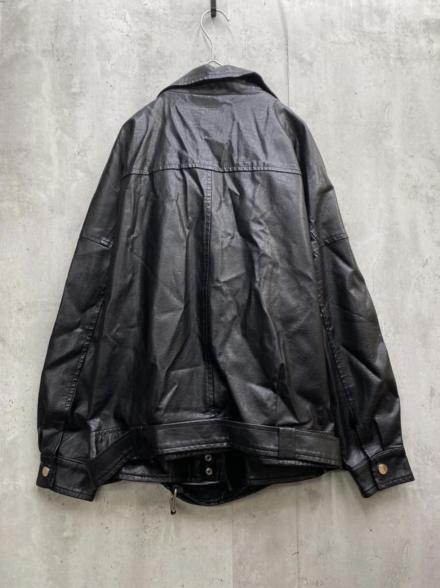 フェイクレザー ライダース