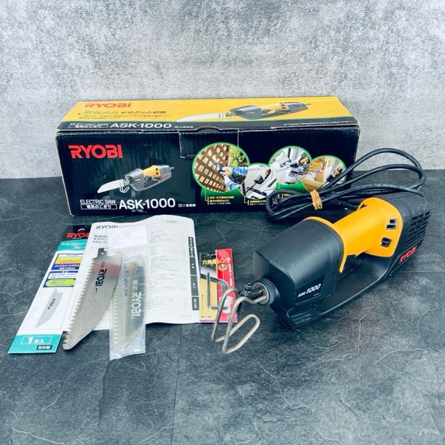 リョービ 電気のこぎり RYOBI ASK-1000 電動工具 オレンジxブラック|512576