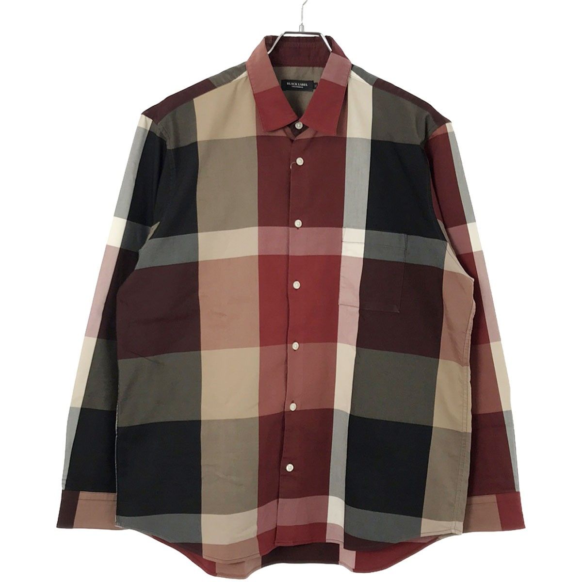BLACK ビッグスケール クレストブリッジ LABEL チェック 17AW 