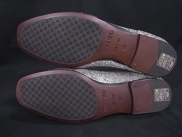 □新品□未使用□ JIMMY CHOO ジミーチュウ mani flat グリッター