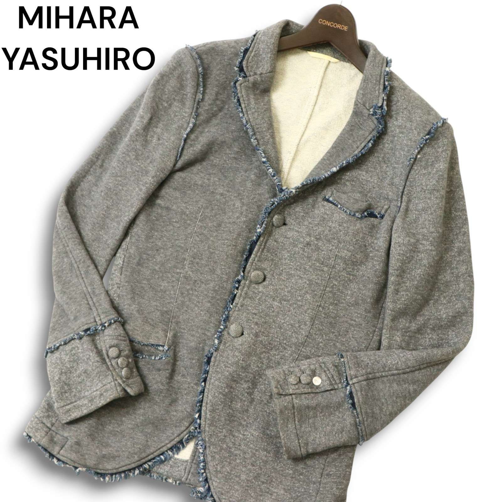 MIHARA YASUHIRO ミハラヤスヒロ カットオフ デニム使い☆ スウェット 