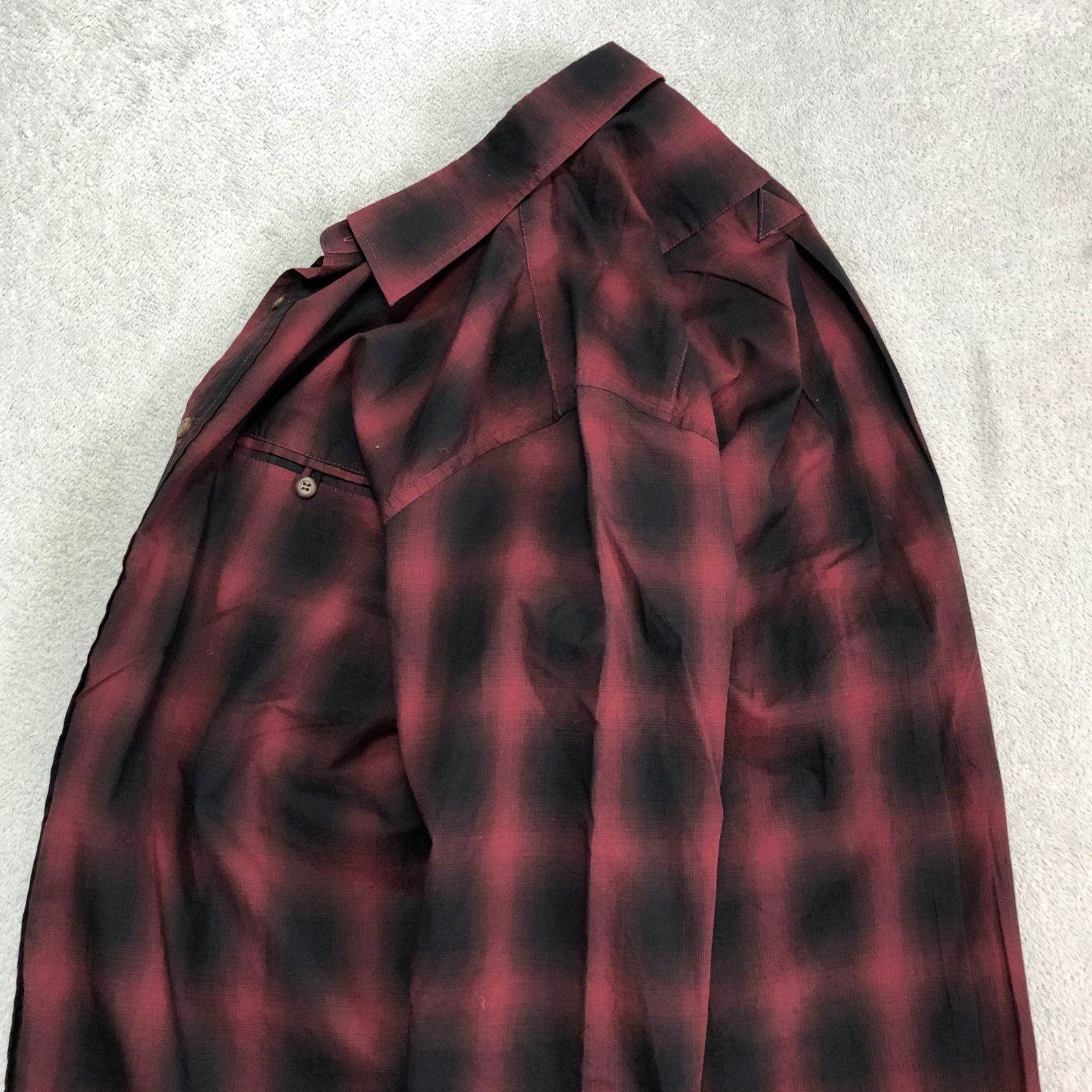 RUDE GALLERY LONG SHIRT ロングシャツ オンブレチェック