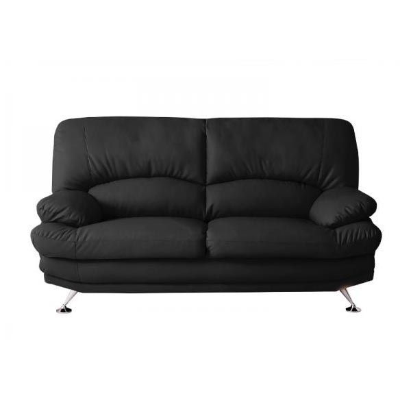 ハイバックソファ【Liveral】リベラル2.5Pブラック