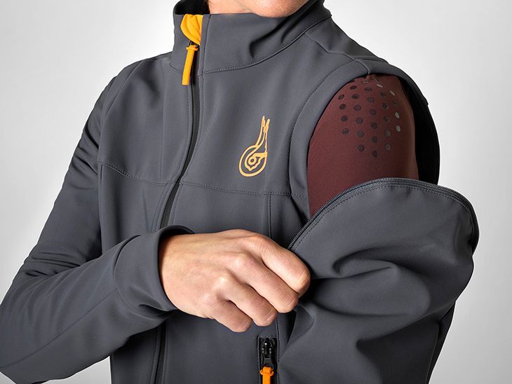 VOIDソフトシェルジャケット＋裏起毛ビブタイツ＋シューズカバー