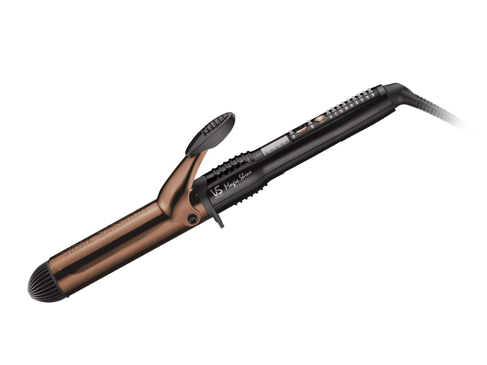 ヴィダル サスーン カール ヘアアイロン 32mm マジックシャイン 海外対応 5段階温度調節 パイプカバー付き ブラック VSI-3232/KJ [32mm]