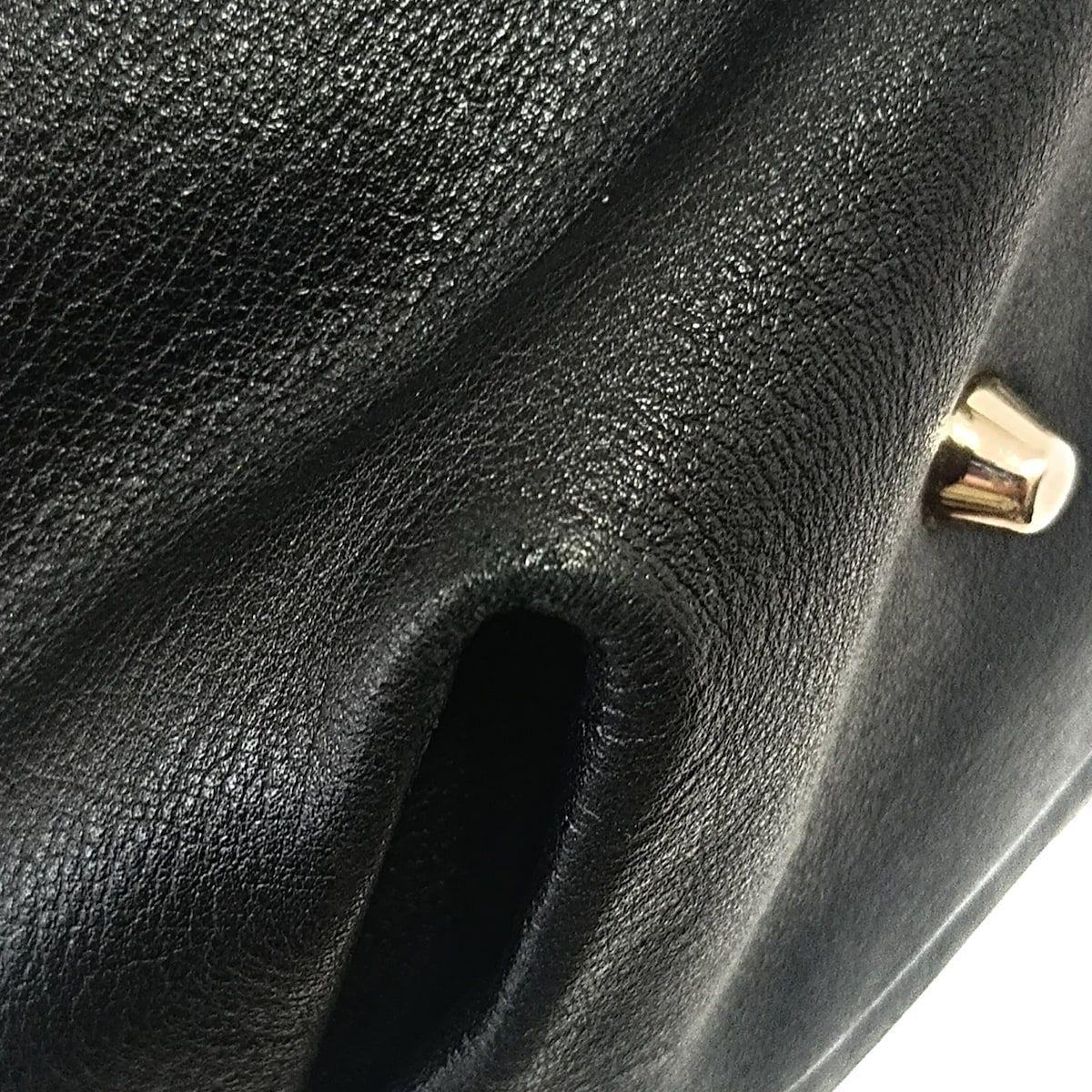 【大人気】アニヤハインドマーチ　オールレザー　ハンドバック　黒　希少 Anya Hindmarch(アニヤハインドマーチ) ハンドバッグ - 黒