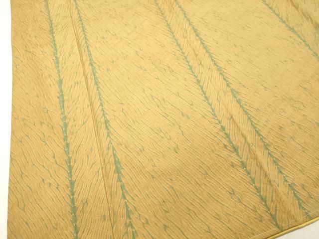 平和屋着物○本場結城玉紬 重要無形文化財 結織苑 結織しぼり 証紙付き  