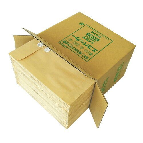 エコパッカー 角２マチ付 ３５ｍｍ １００枚入 ﾎ078 菅公工業