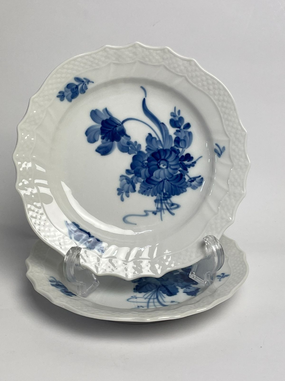 ロイヤルコペンハーゲン　ブルーフラワー 　カーブ　ディナープレート2枚 ロイヤルコペンハーゲン プレート□ブルーフラワー プレイン